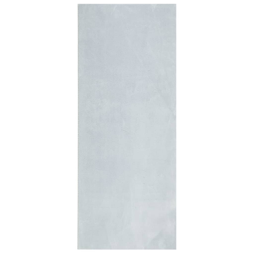 VidaXL Teppich Huarte Kurzflor weich waschbar 80x200 cm blau