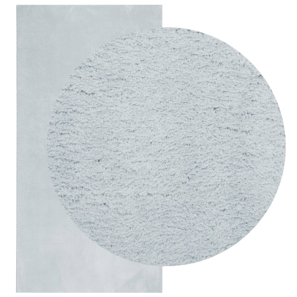 VidaXL Teppich Huarte Kurzflor weich waschbar 100x200 cm blau