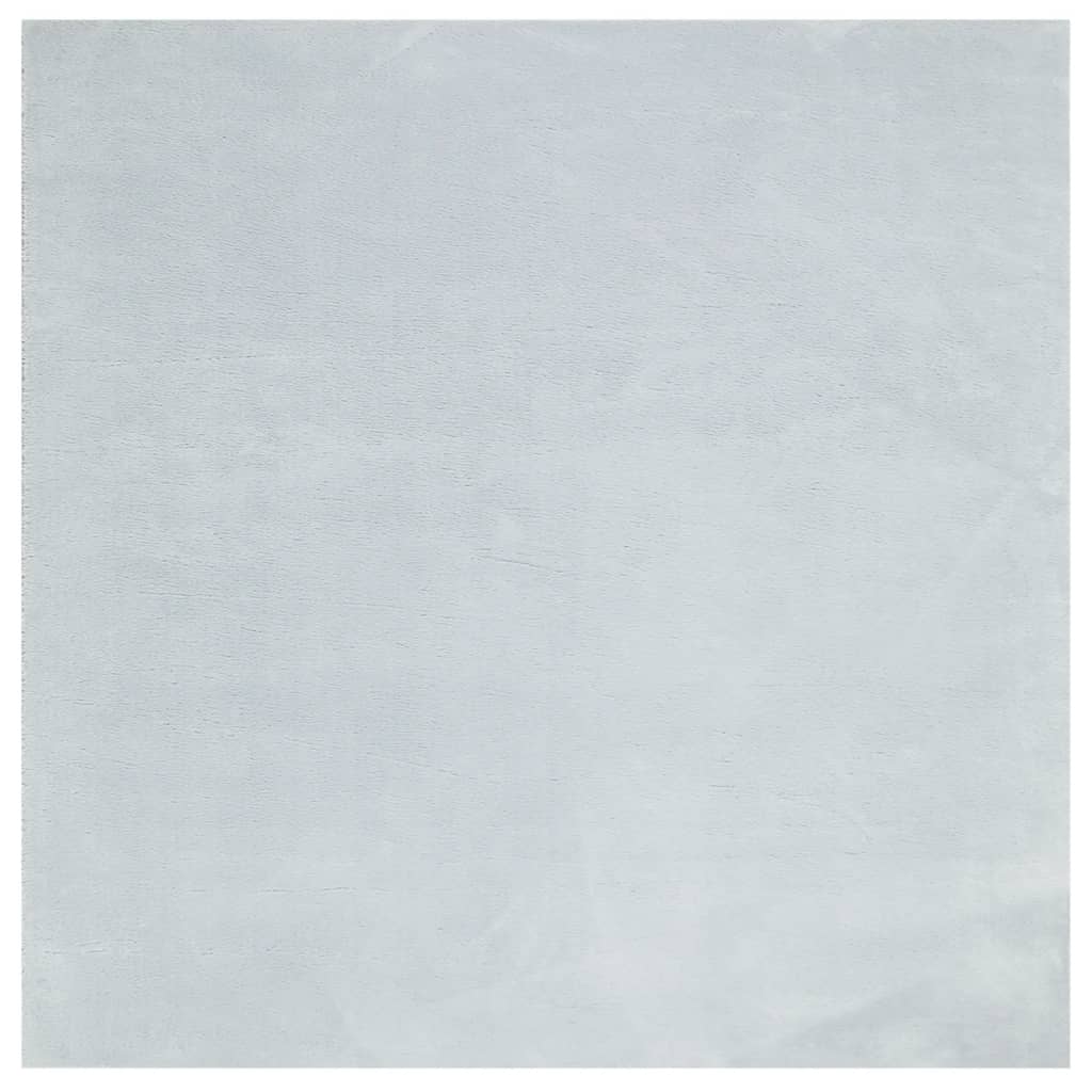 VidaXL Teppich Huarte Kurzflor weich waschbar 160x160 cm blau