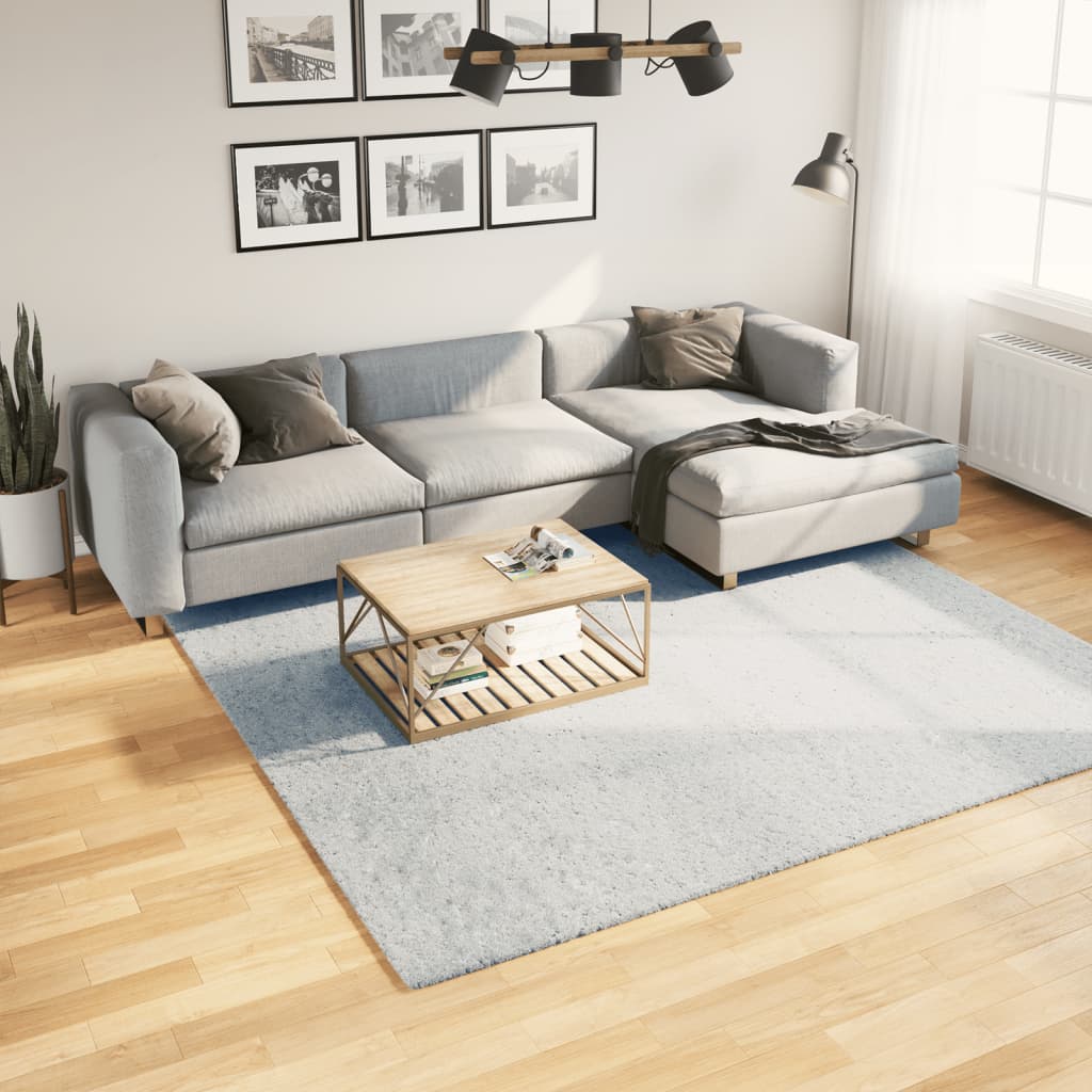 VidaXL rug huarte short pile soft washable 240x240 cm blue
