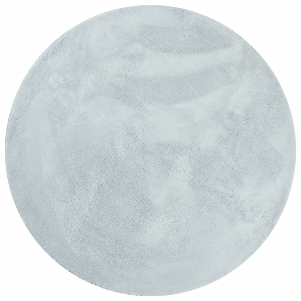 Vidaxl Teppich Huarte Kurzflor weich waschbar ø 160 cm blau