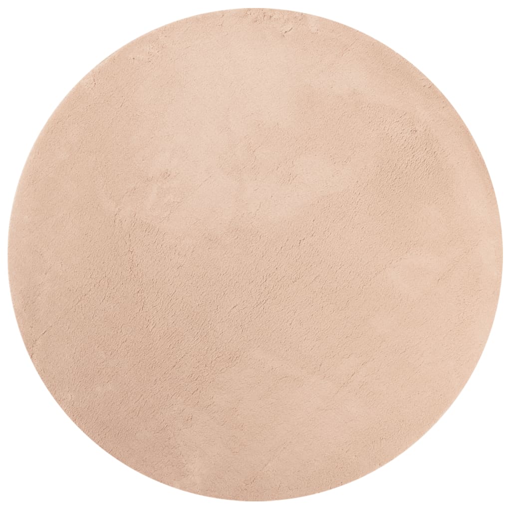 Vidaxl Teppich Huarte Kurzflor weich waschbar ø 100 cm rosa