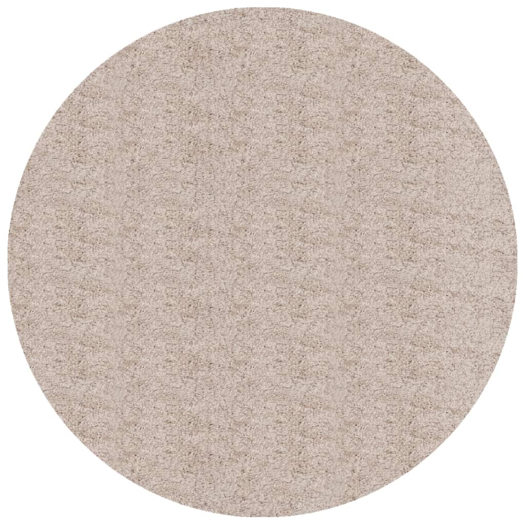 Vidaxx Teppich Pamplona Shaggy Hochflor Modern ø 240 cm Beige