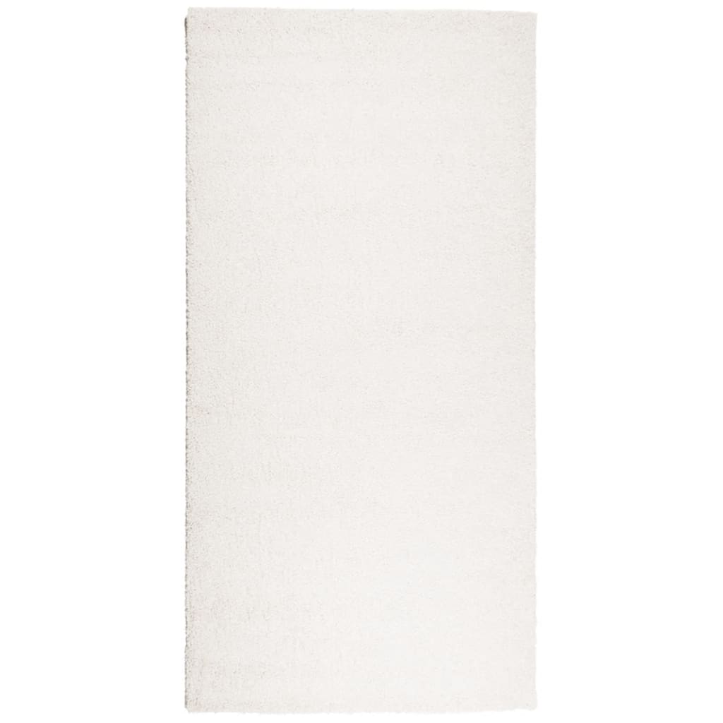 VidaXL Teppich Pamplona Shaggy Hochflor Modern 100x200 cm Creme