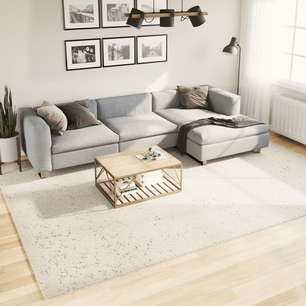 VidaXL Teppich Pamplona Shaggy Hochflor Modern 240x340 cm Creme