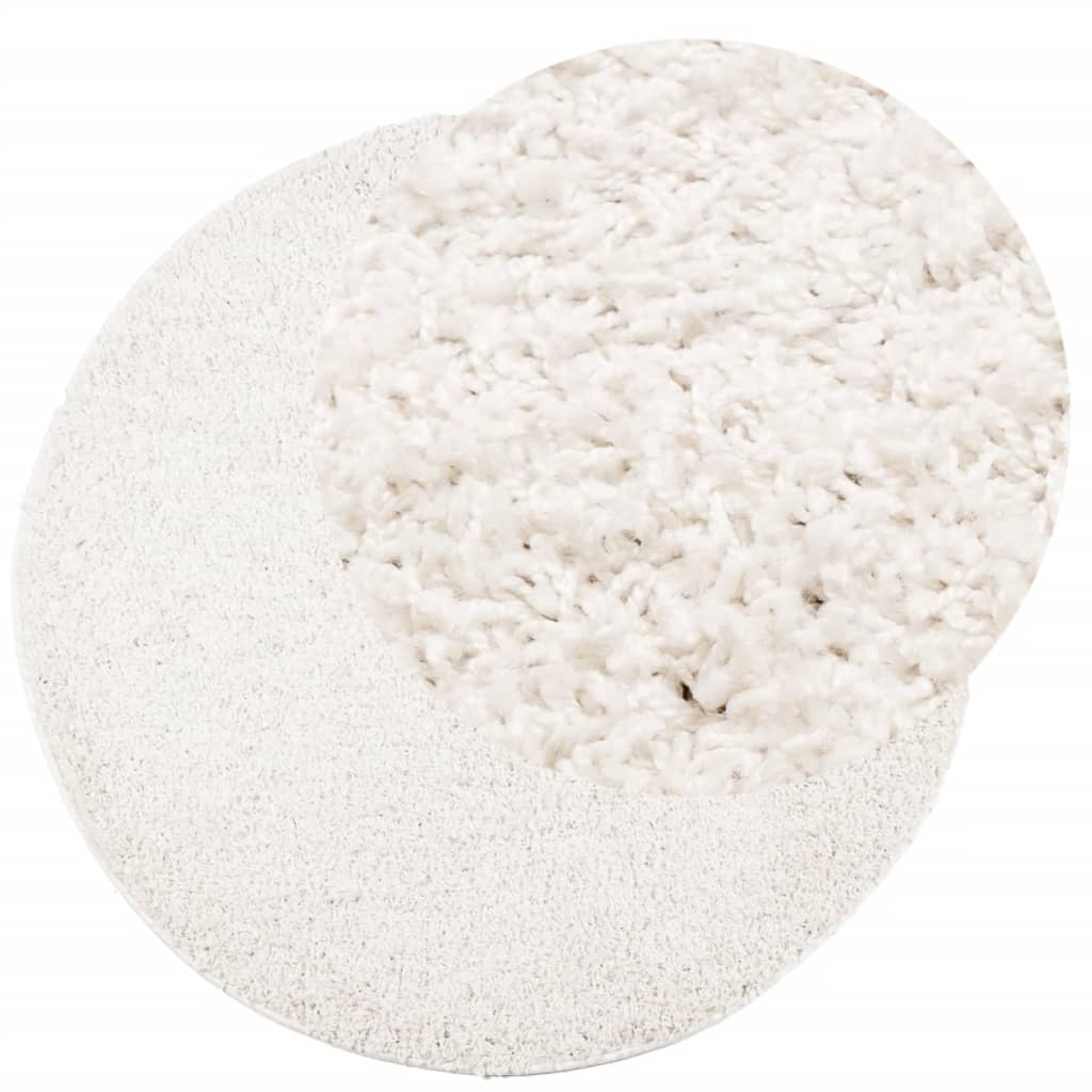 Vidaxx Teppich Pamplona Shaggy Hochflor modern ø 80 cm cremefarben