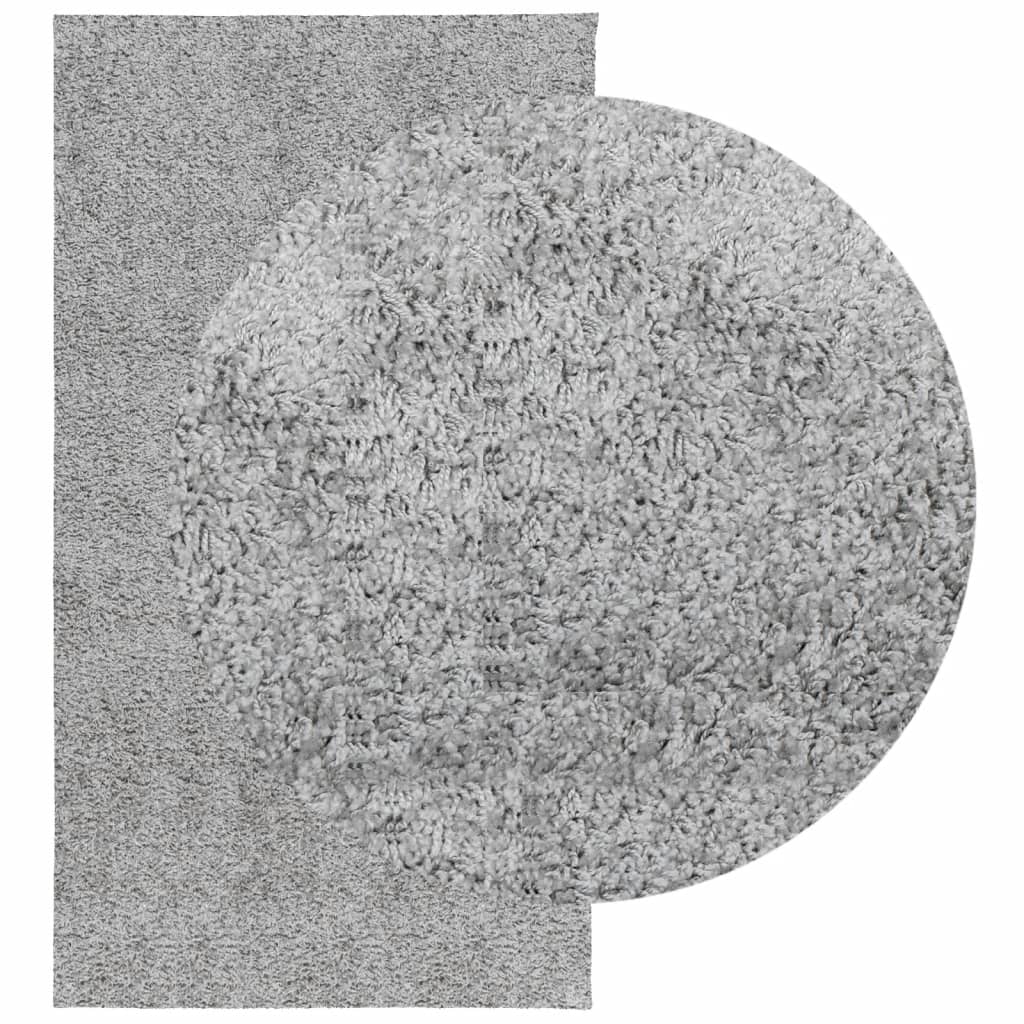 VidaXL Teppich Pamplona Shaggy Hochflor Modern 80x150 cm Grau