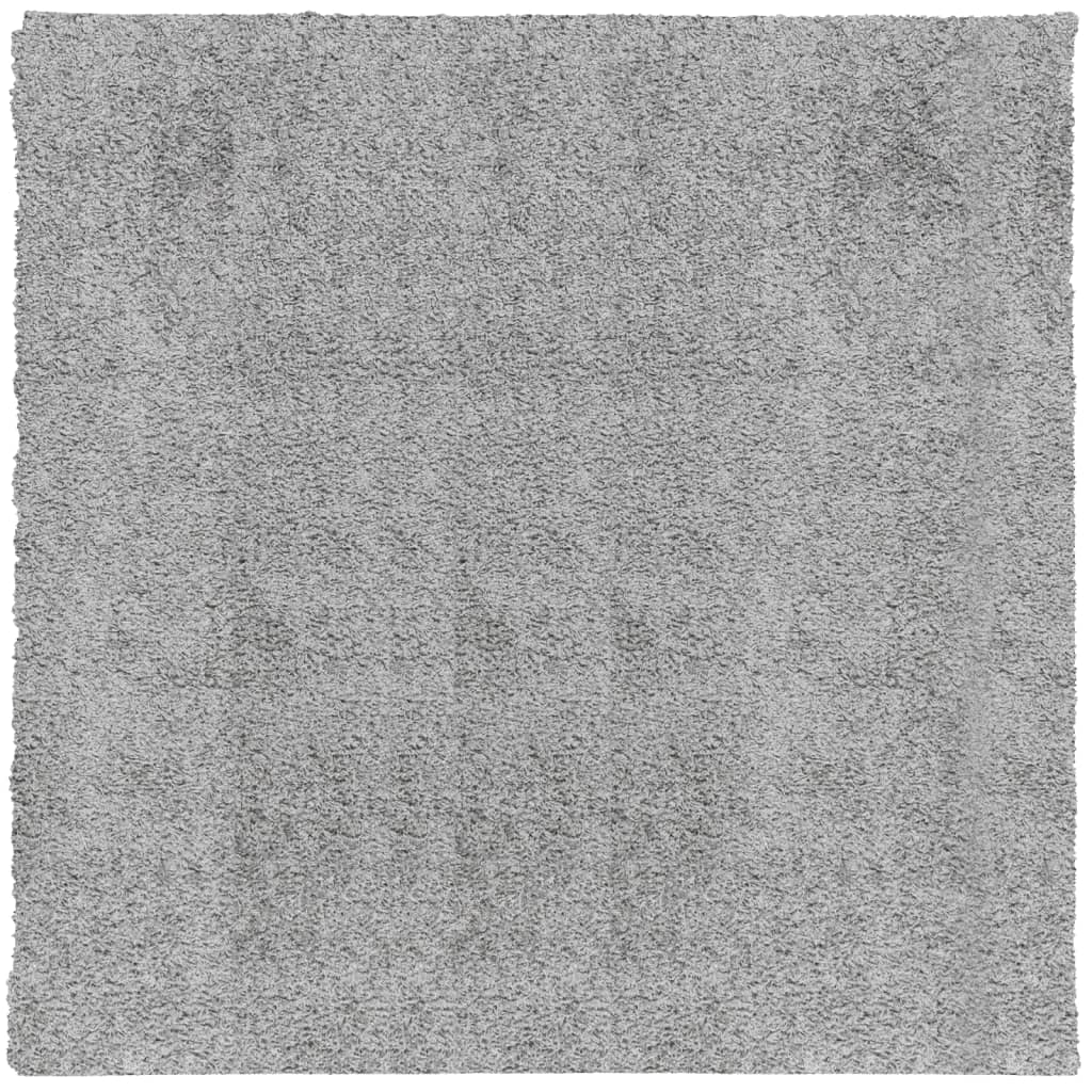 VidaXL Teppich PAMPLONA Shaggy Hochflor Modern 120x120 cm Grau