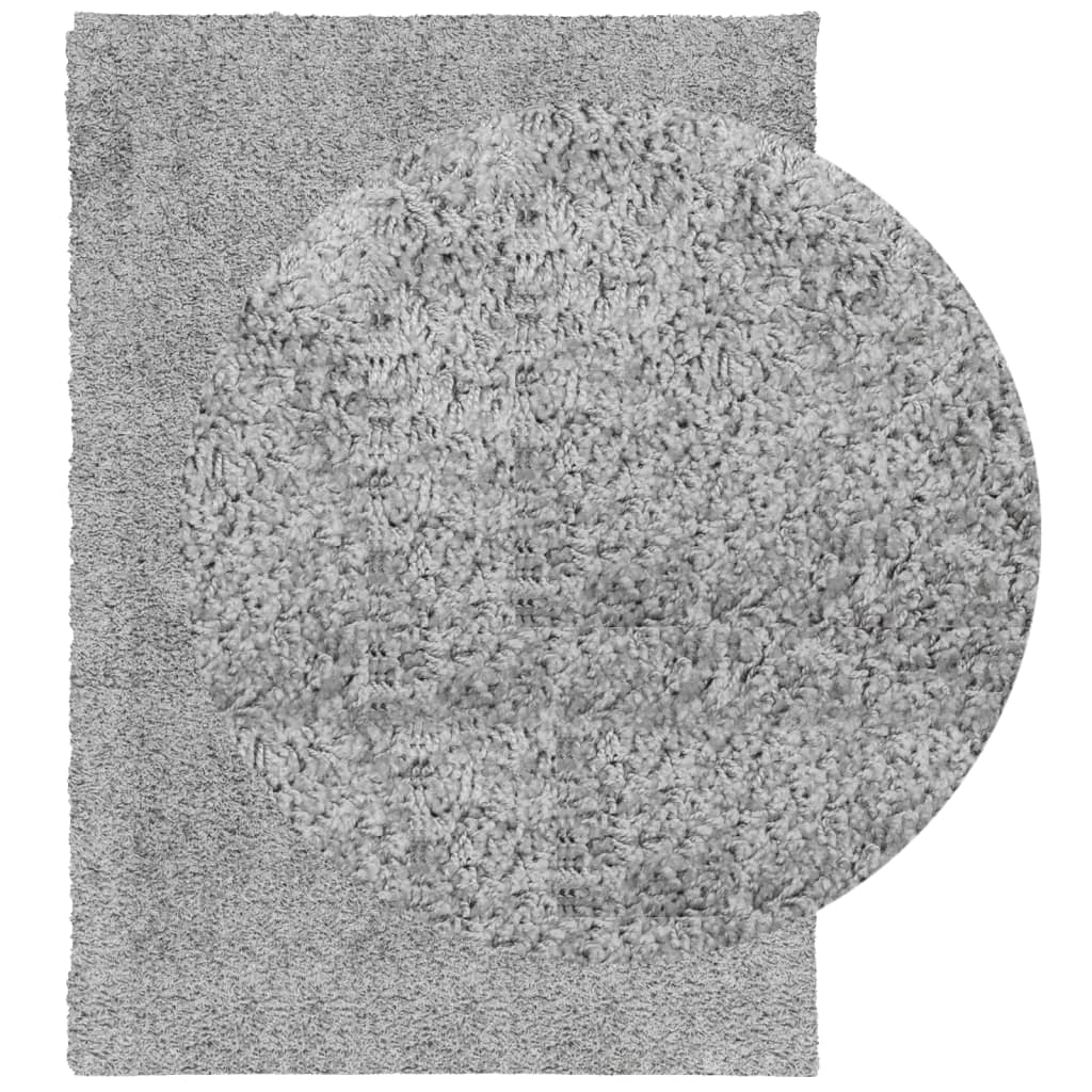VidaXL Teppich Pamplona Shaggy Hochflor Modern 160x230 cm Grau