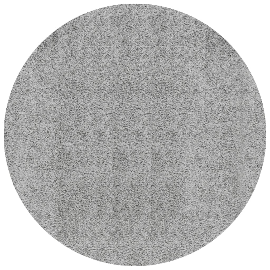 VidaXL Teppich Pamplona Shaggy Hochflor Modern ø 120 cm Grau