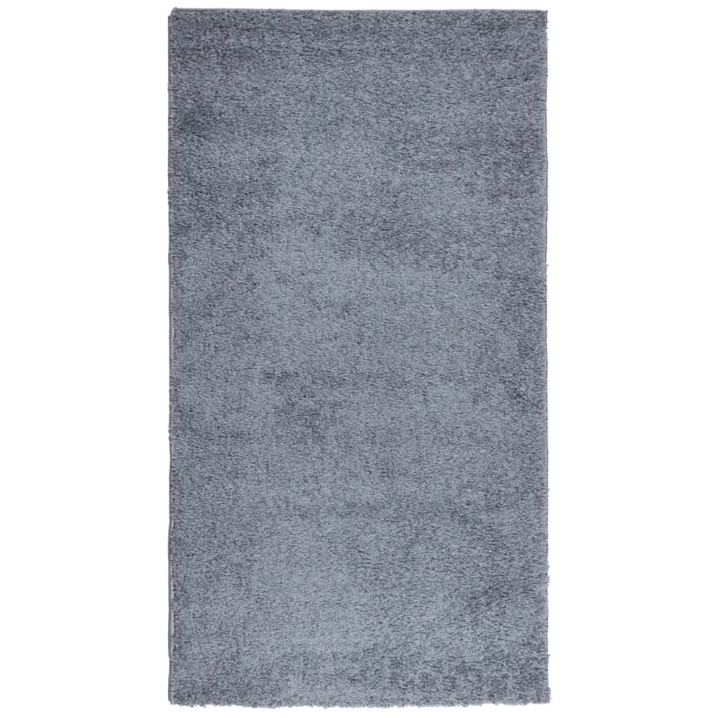 VidaXL Teppich Pamplona Shaggy Hochflor Modern 80x150 cm Blau
