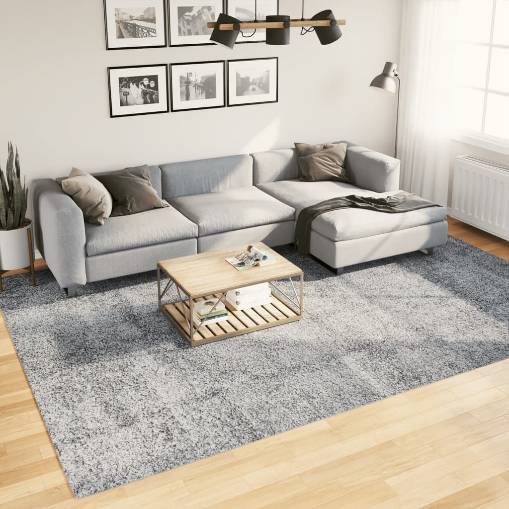 VidaXL Teppich Pamplona Shaggy Hochflor Modern 240x340 cm Blau