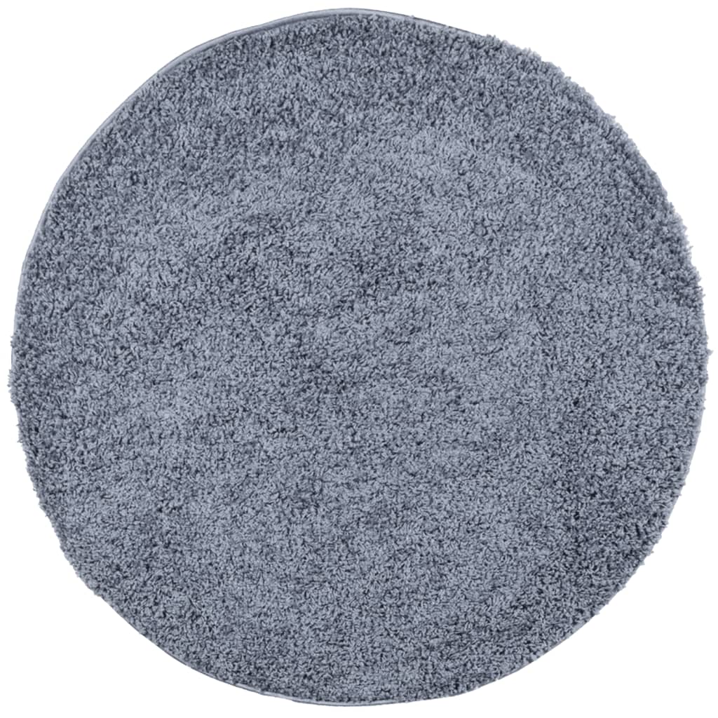 VidaXL Teppich Pamplona Shaggy Hochflor Modern ø 280 cm Blau