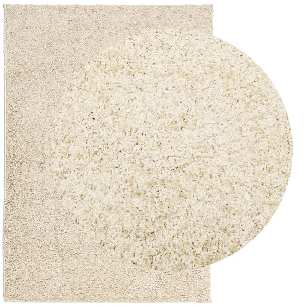 Vidaxx Teppich Pamplona Shaggy Hochflor Modern 140x200 cm Gold