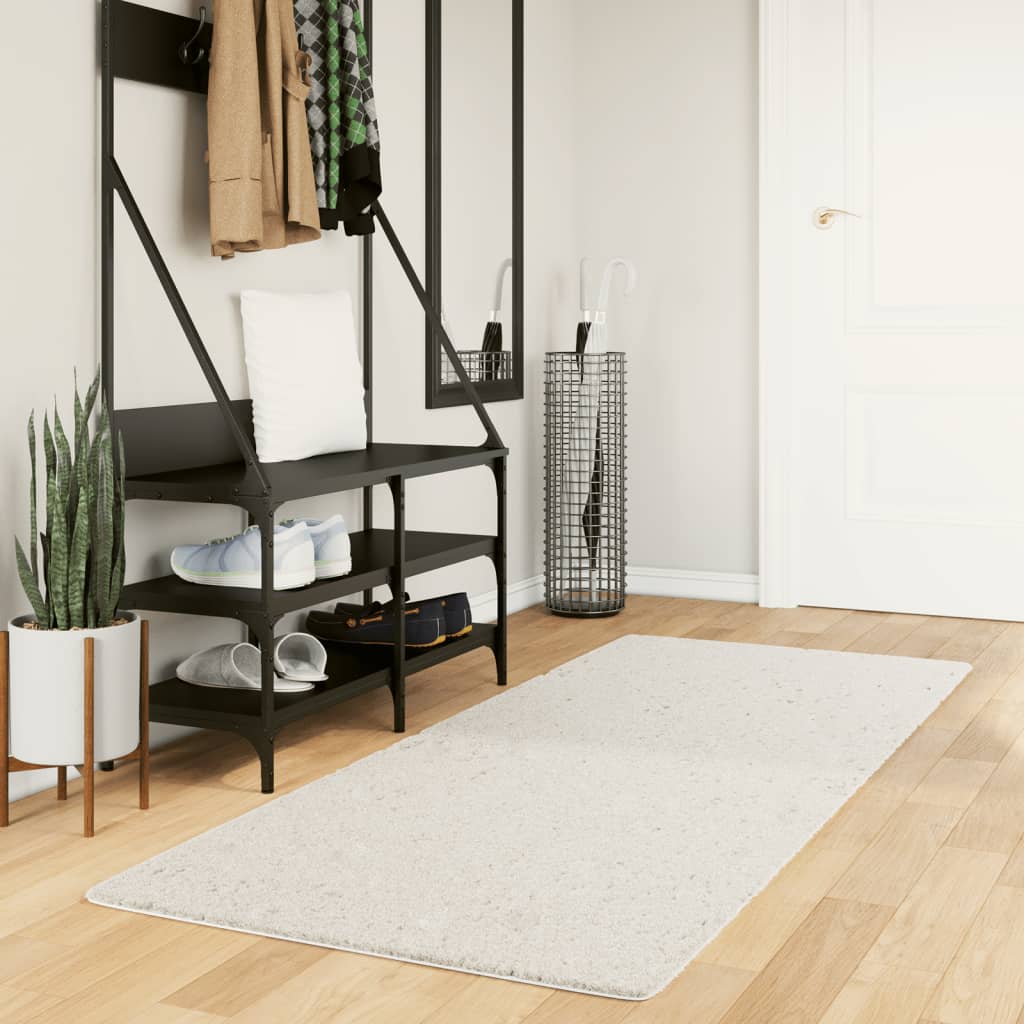 VidaXL Teppich Oviedo Niederflor 80x200 cm beige