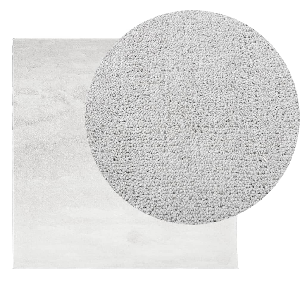 VidaXL Teppich Oviedo Niederflor 120x120 cm grau