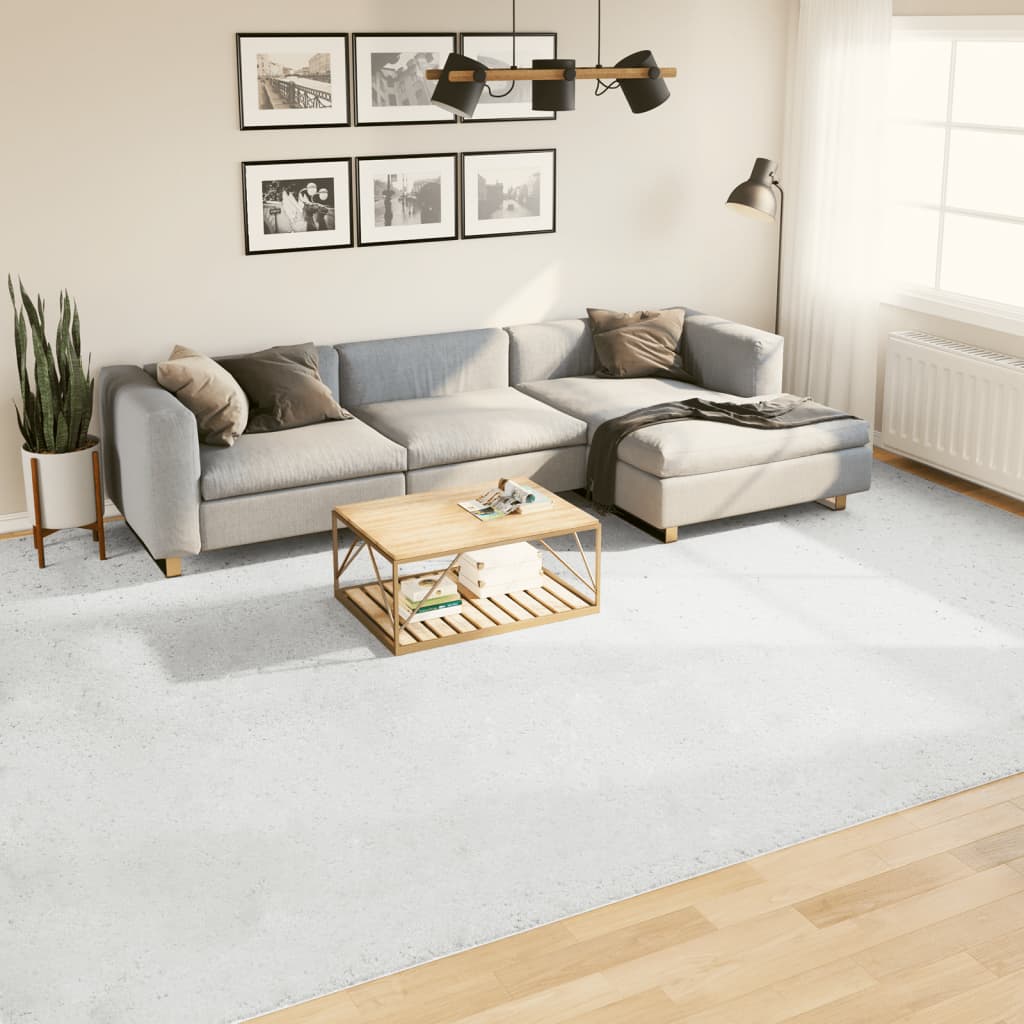 VidaXL Teppich OVIEDO niedriger Flor 300x400 cm grau