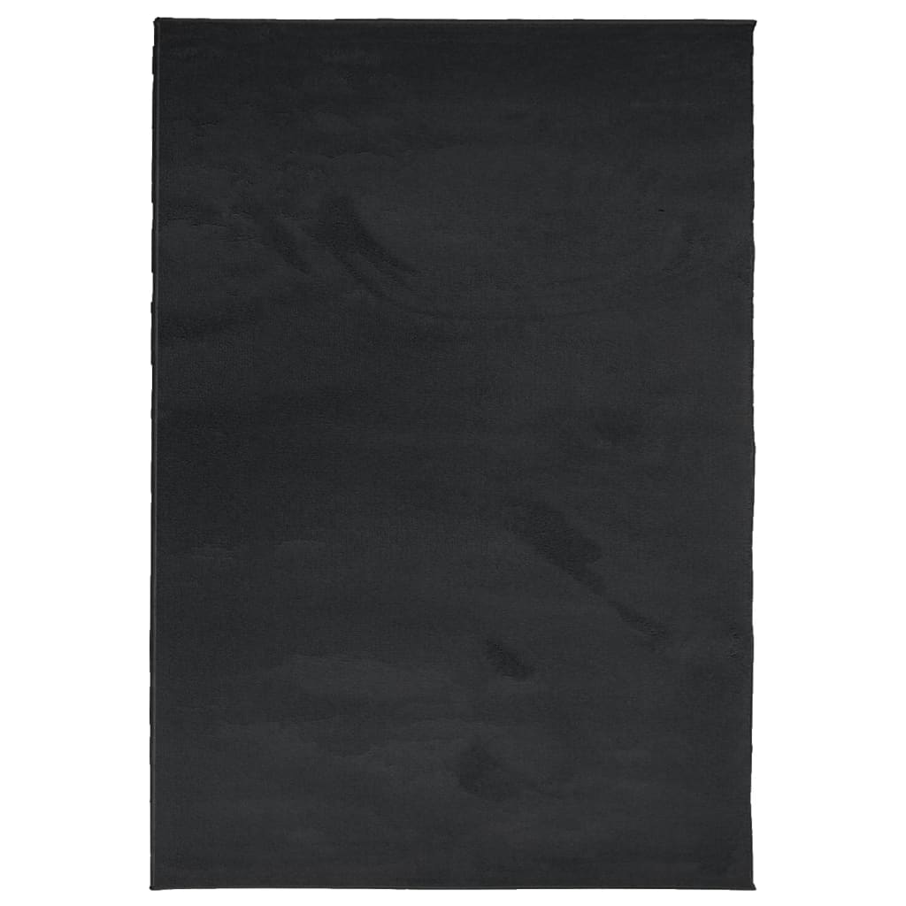 Vidaxx Teppich Oviedo Niederflor 120x170 cm schwarz