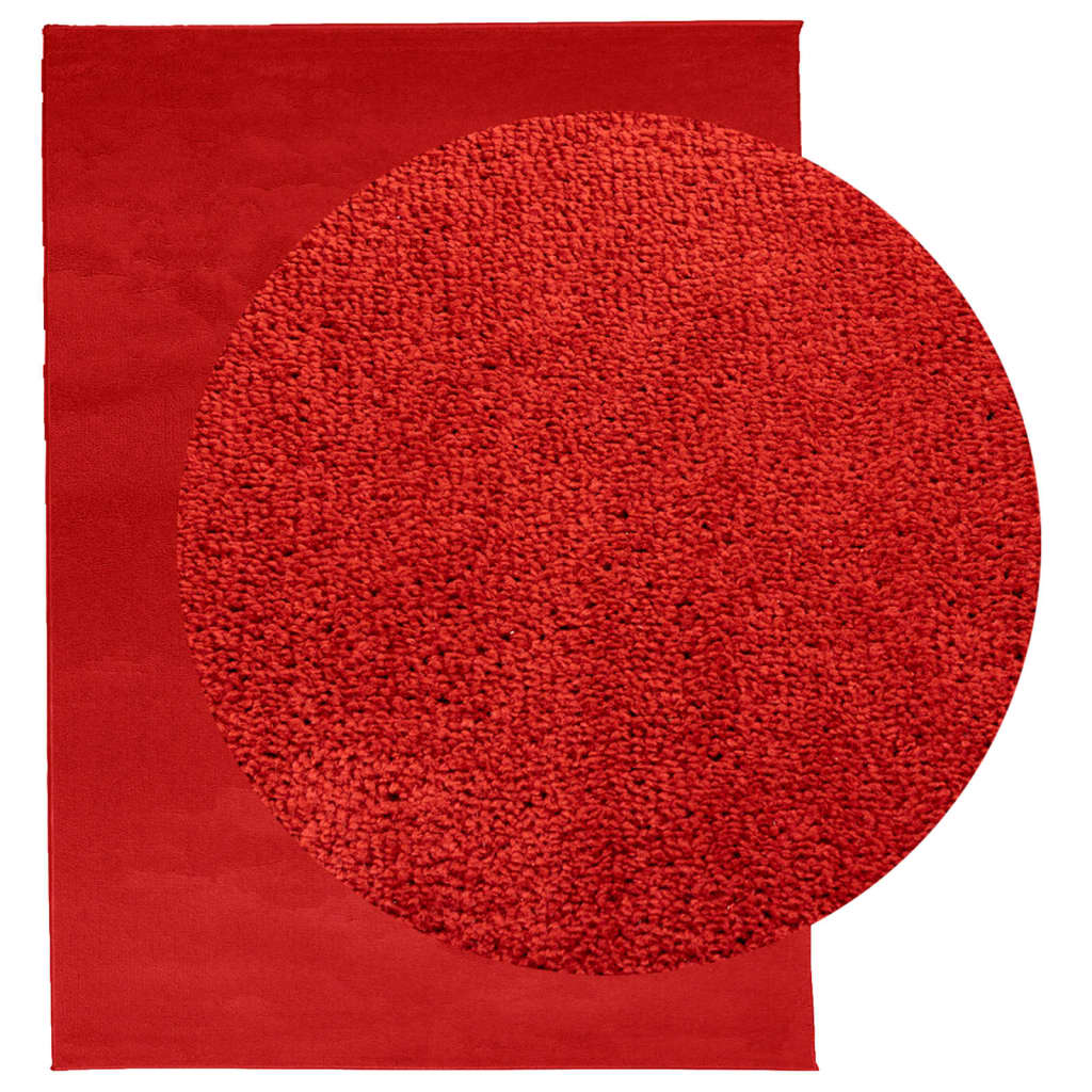 VidaXL Teppich Oviedo niedriger Flor 240x340 cm rot