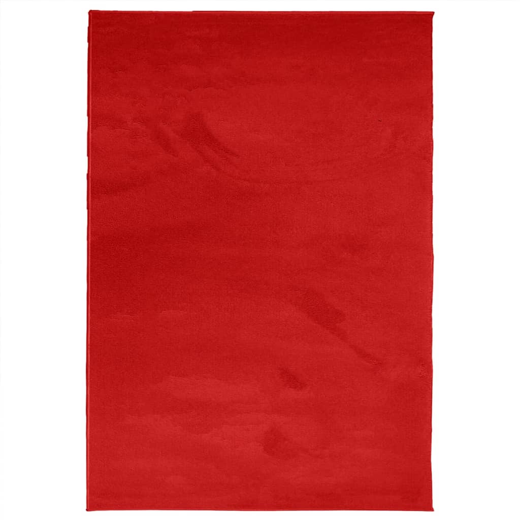 VidaXL Teppich Oviedo niedriger Flor 300x400 cm rot