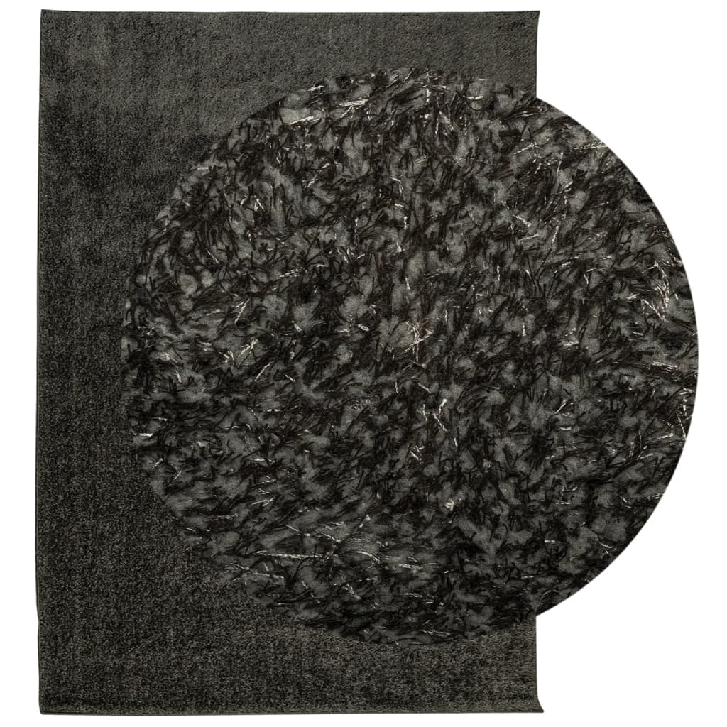 Vidaxx Teppich Istan Hochflor glänzend 240x340 cm Anthrazit