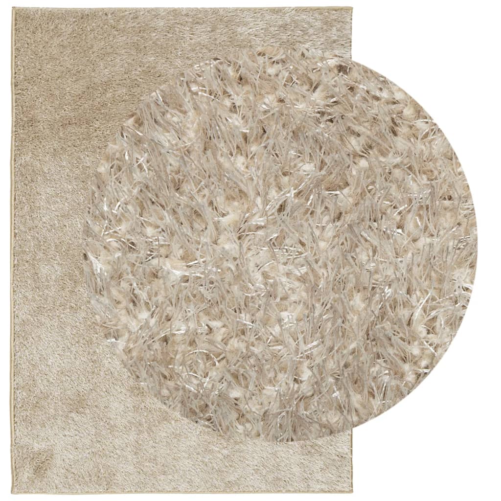 Vidaxx Teppich istan Hochflor glänzend 160x230 cm beige