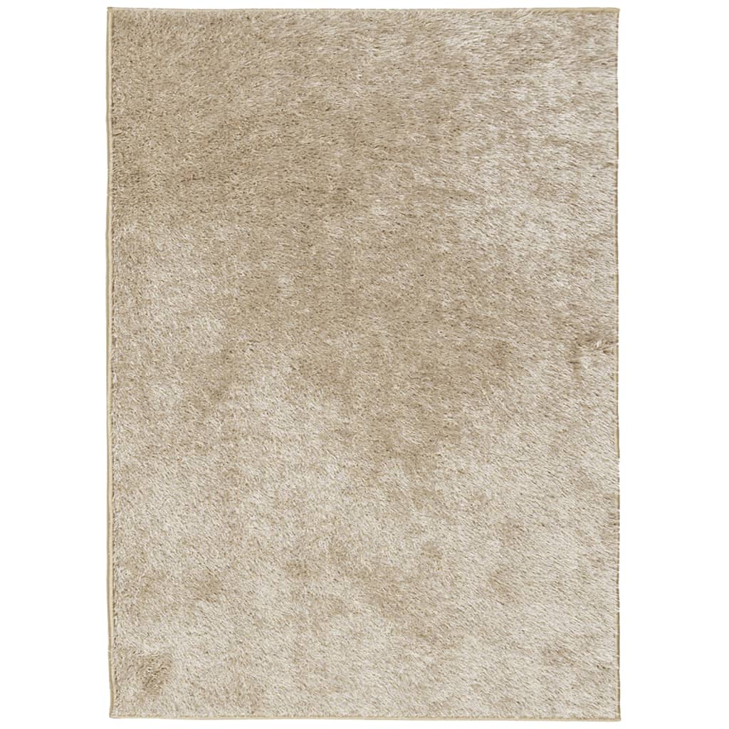 VidaXL Teppich Istan Hochflor glänzend 200x280 cm Beige