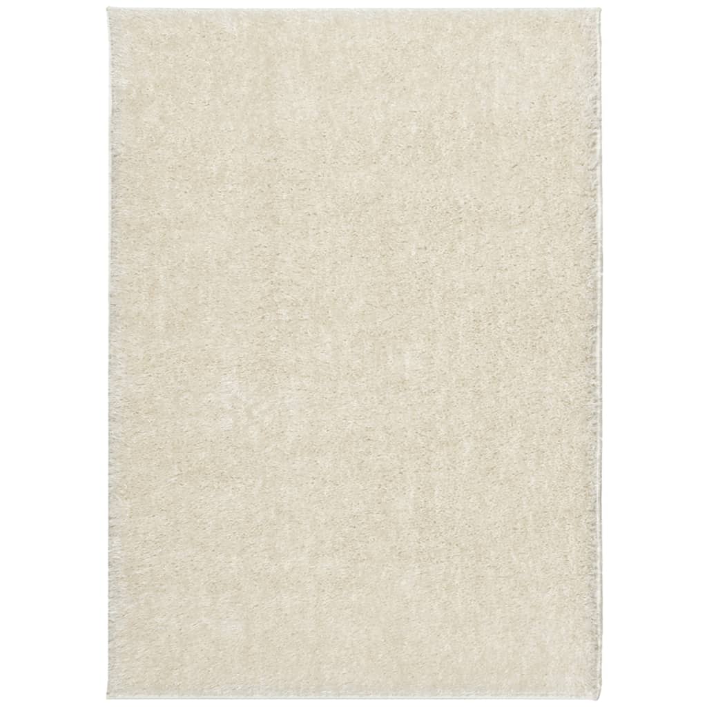 Vidaxx Teppich istan Hochflor glänzend 240x340 cm cremefarben