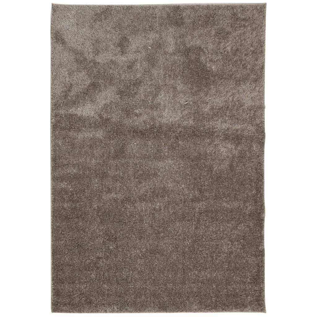 VidaXL Teppich istan Hochflor glänzend 160x230 cm grau