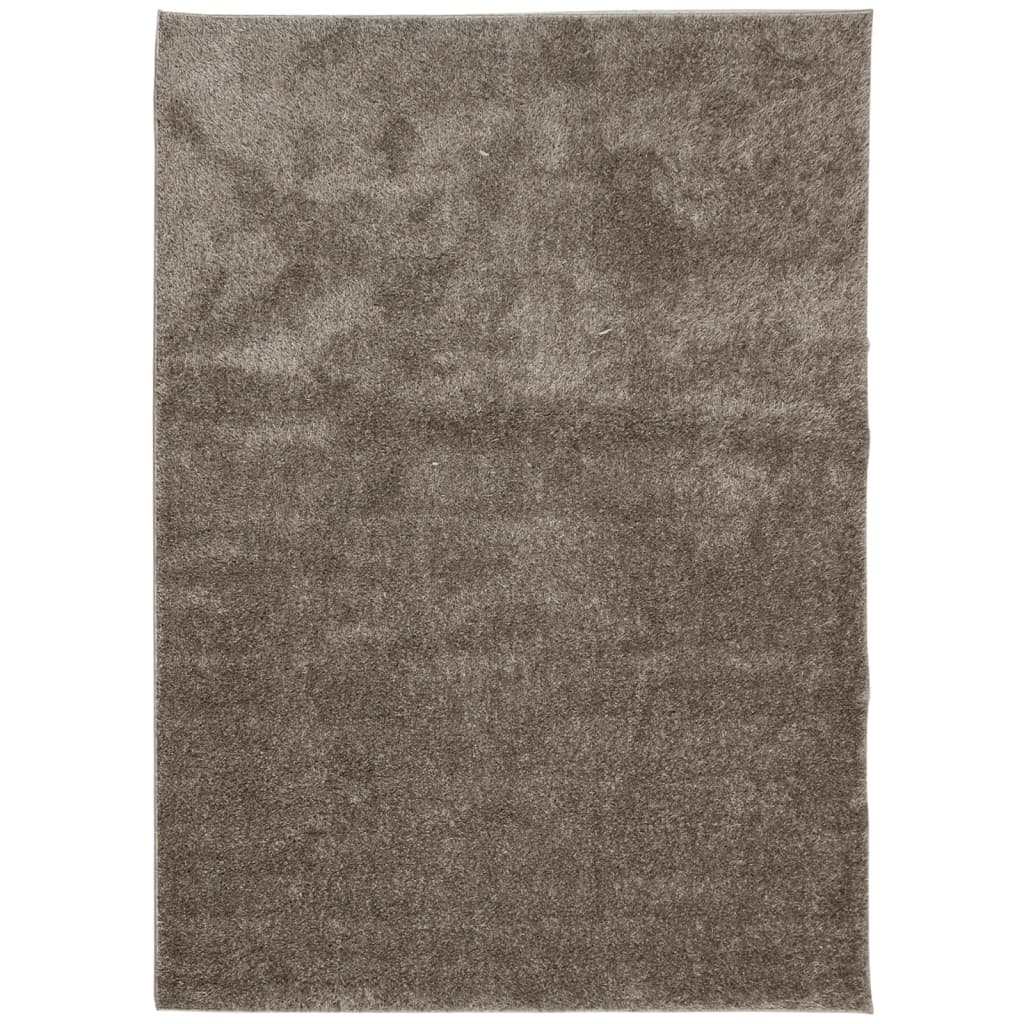 VidaXL Teppich istan Hochflor glänzend 240x340 cm grau