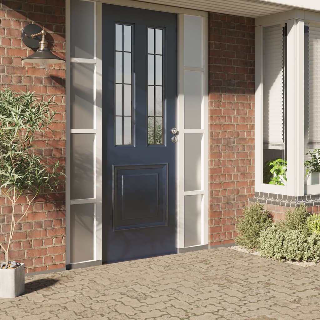 VidaXL Fensterfolien 5 Stück statisch matt PVC transparent grau