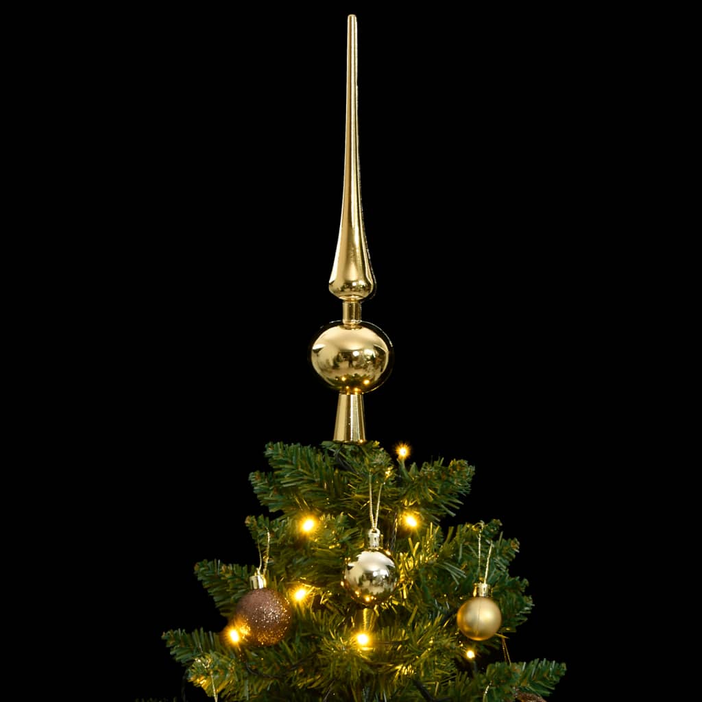 VidaXL Künstlicher Weihnachtsbaum mit Scharnieren 150 LEDs und Weihnachtskugeln 150 cm