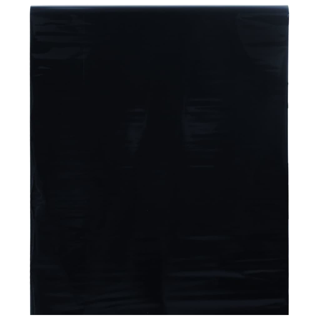 Vidaxx Fensterfolie statisch mattschwarz 90 x 2000 cm PVC