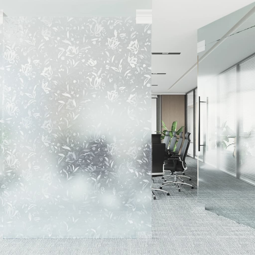 Vidaxx Fensterfolie Blumenmuster matt 45x500 cm PVC
