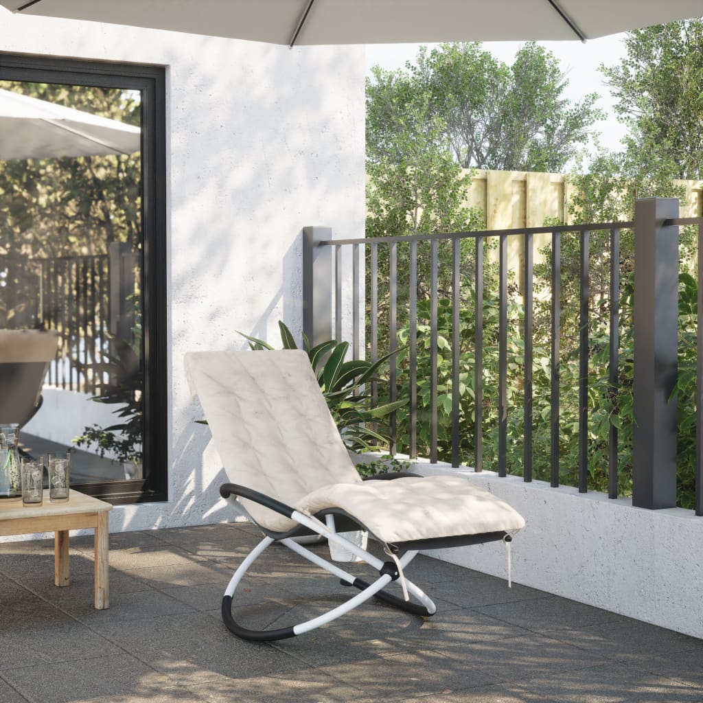 Vidaxx Liegekissen 160x50x10 cm Wildlederimitat creme