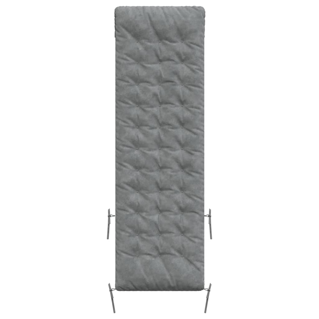 Vidaxx Liegekissen 160x50x10 cm Wildlederimitat grau