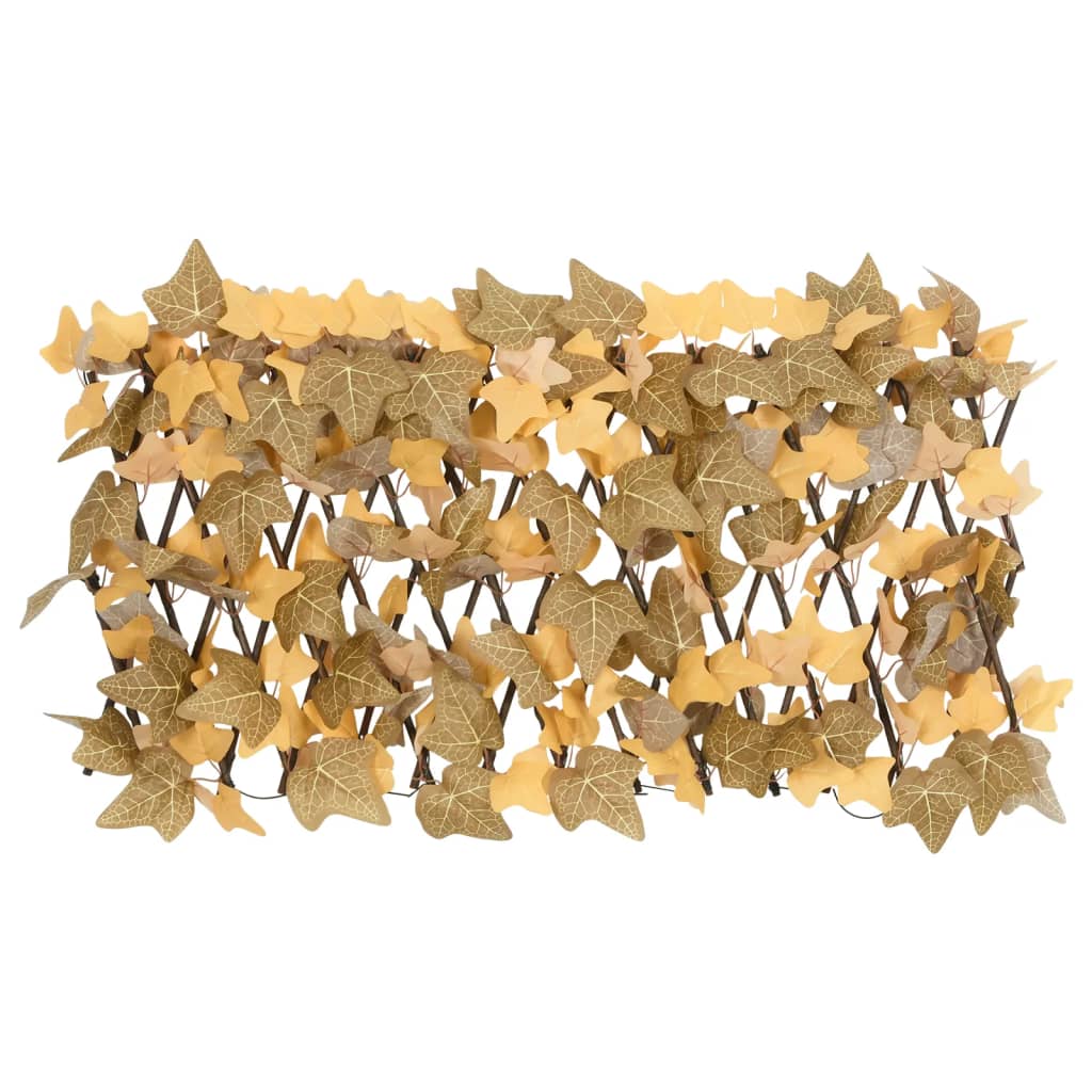 Vidaxx Kunstpflanze Ahornblatt-Spalier 5 Stk. ausziehbar 180x30 cm Orange