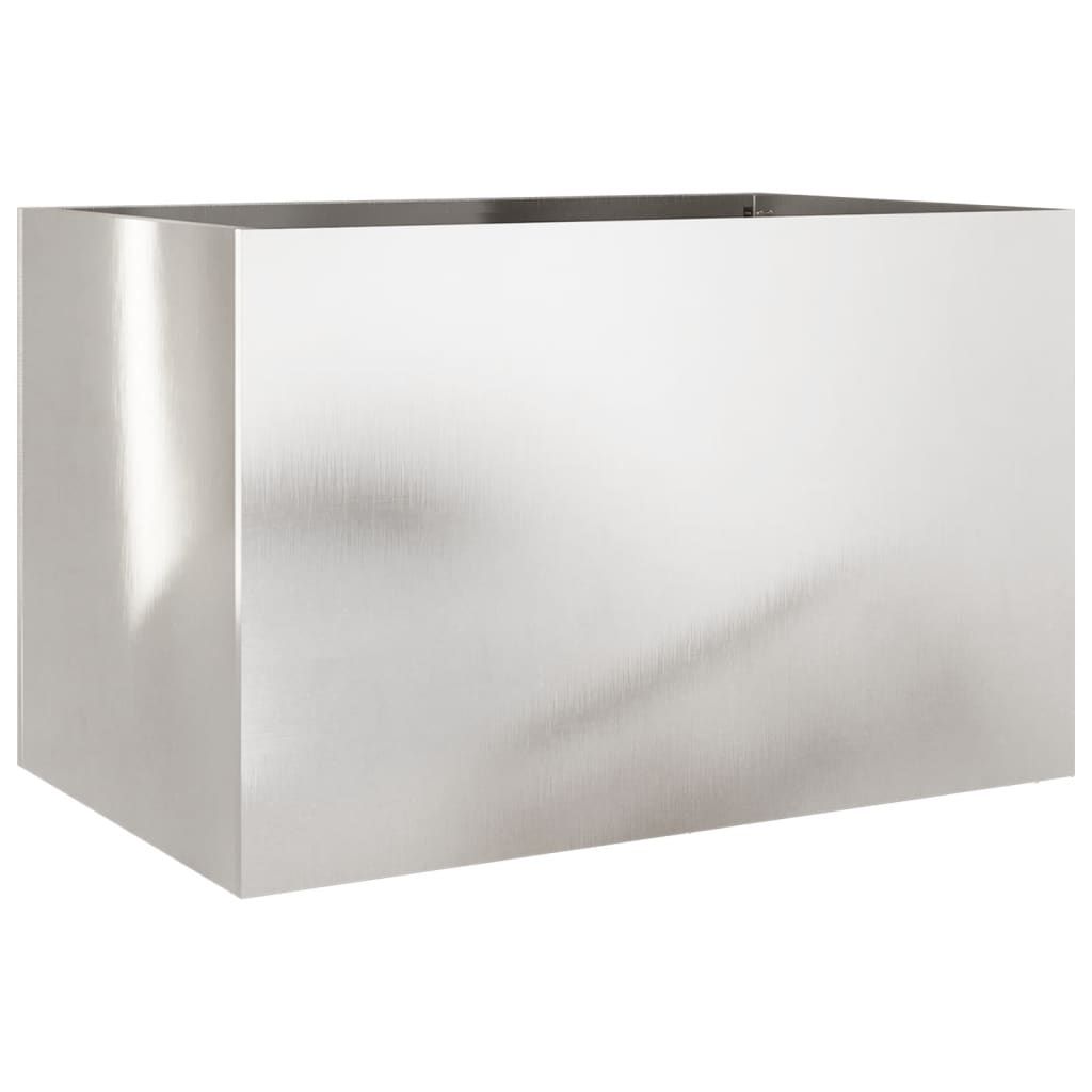 Vidaxx Pflanzgefäß 62x40x39 cm Edelstahl silberfarben