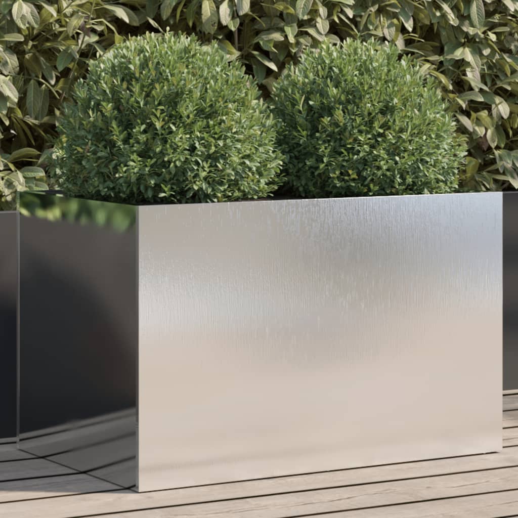 Vidaxx Pflanzgefäß 62x40x39 cm Edelstahl silberfarben