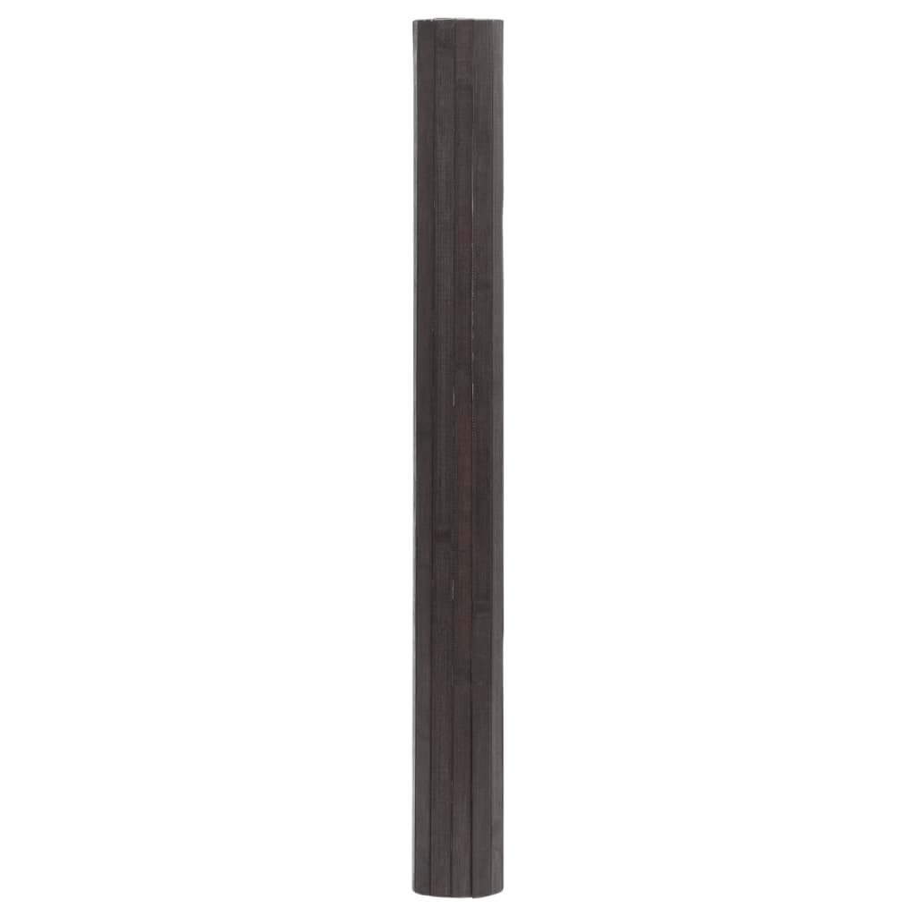 VidaXL Rechteckiger Teppich 60x300 cm Bambus dunkelbraun