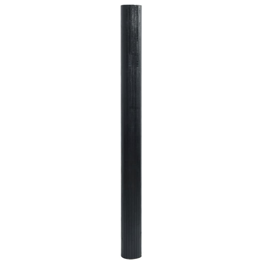 Vidaxx rechteckiger Teppich 60x400 cm Bambus schwarz