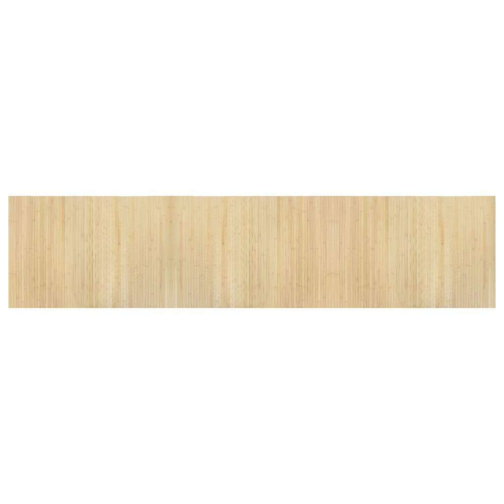 Vidaxx rechteckiger Teppich 70x300 cm Bambus hell natur