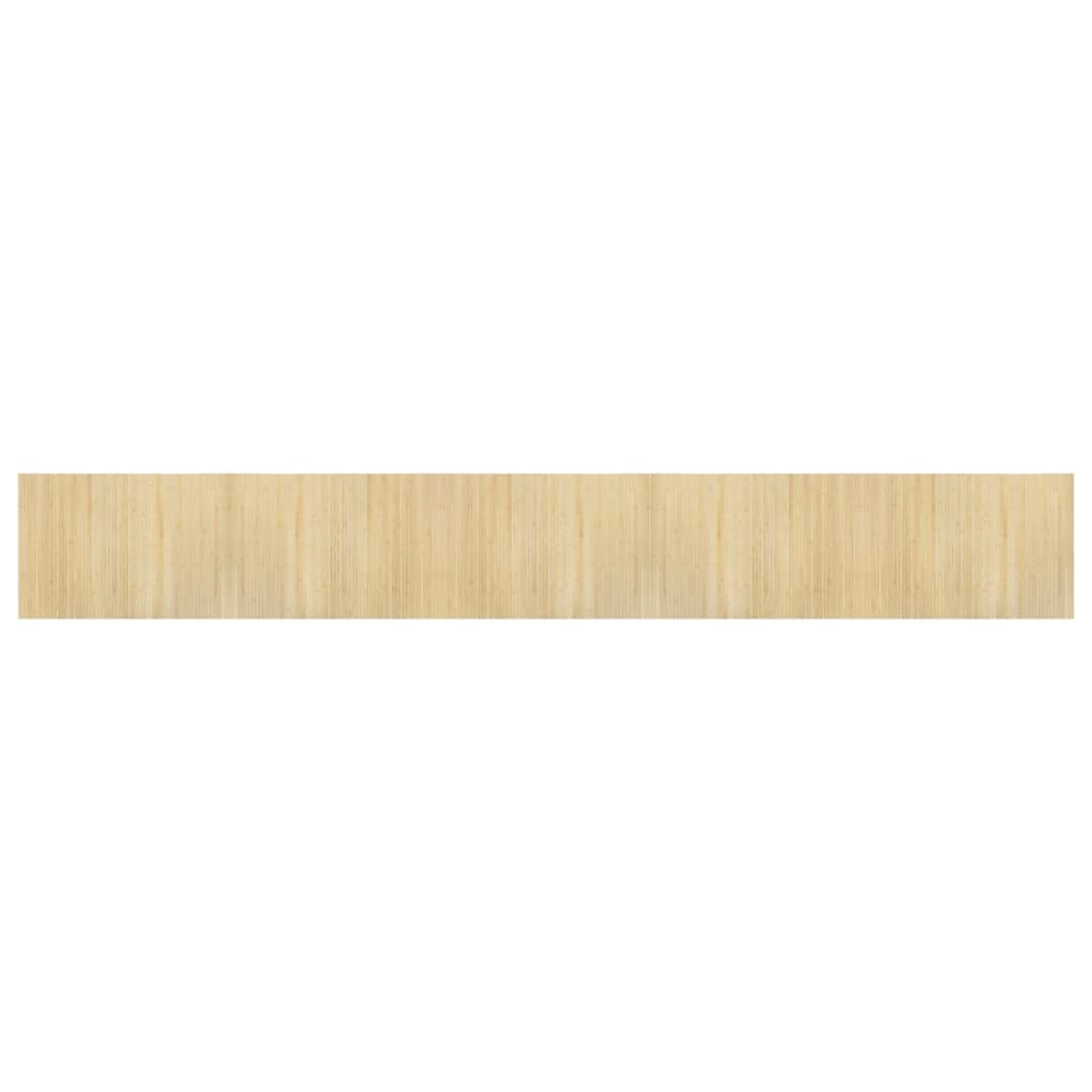 Vidaxx rechteckiger Teppich 70x500 cm Bambus hell natur