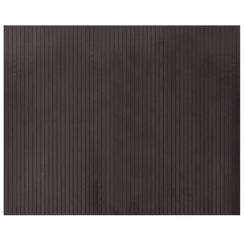 Vidaxx rechteckiger Teppich 80x100 cm Bambus dunkelbraun