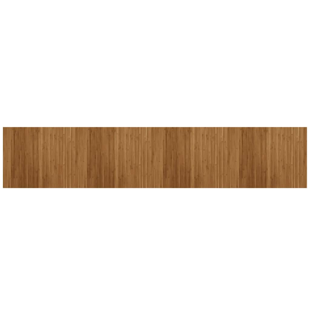 Vidaxx rechteckiger Teppich 80x400 cm Bambusbraun