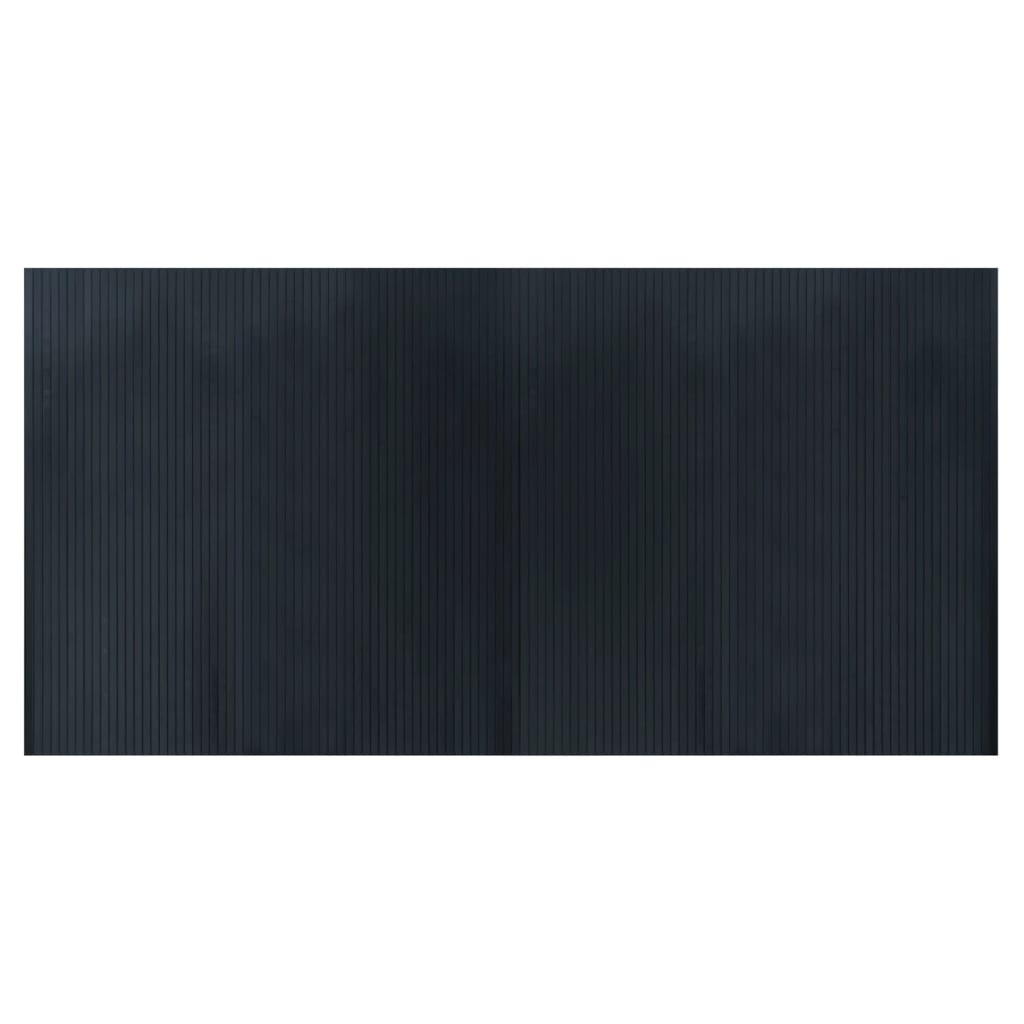 Vidaxx rechteckiger Teppich 100x200 cm Bambusgrau