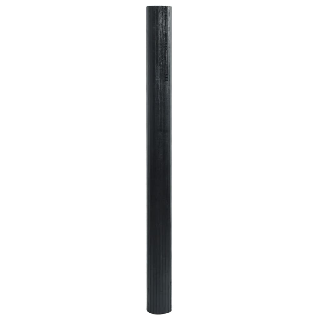 Vidaxx rechteckiger Teppich 100x400 cm Bambus schwarz