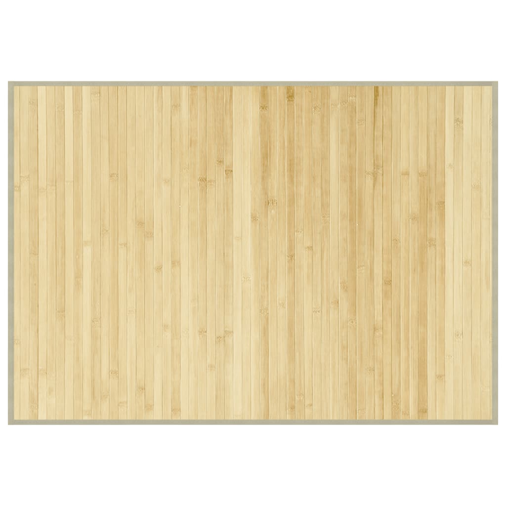 Vidaxx rechteckiger Teppich 70x100 cm Bambus hell natur