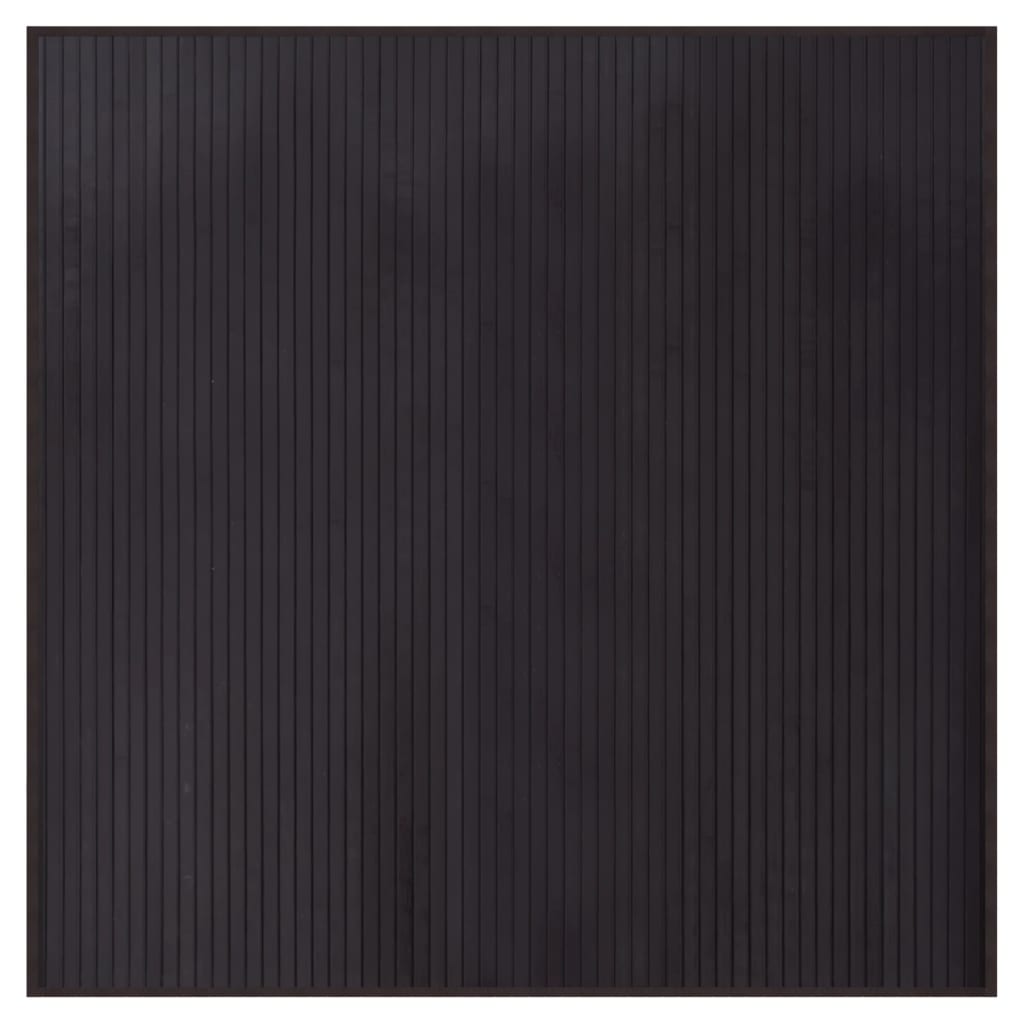 Vidaxx Teppich quadratisch 100x100 cm Bambus dunkelbraun
