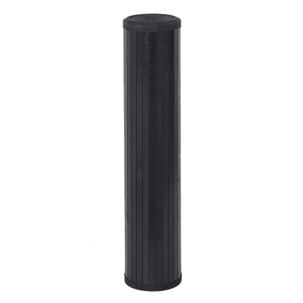 Vidaxx rechteckiger Teppich 100x400 cm Bambus schwarz